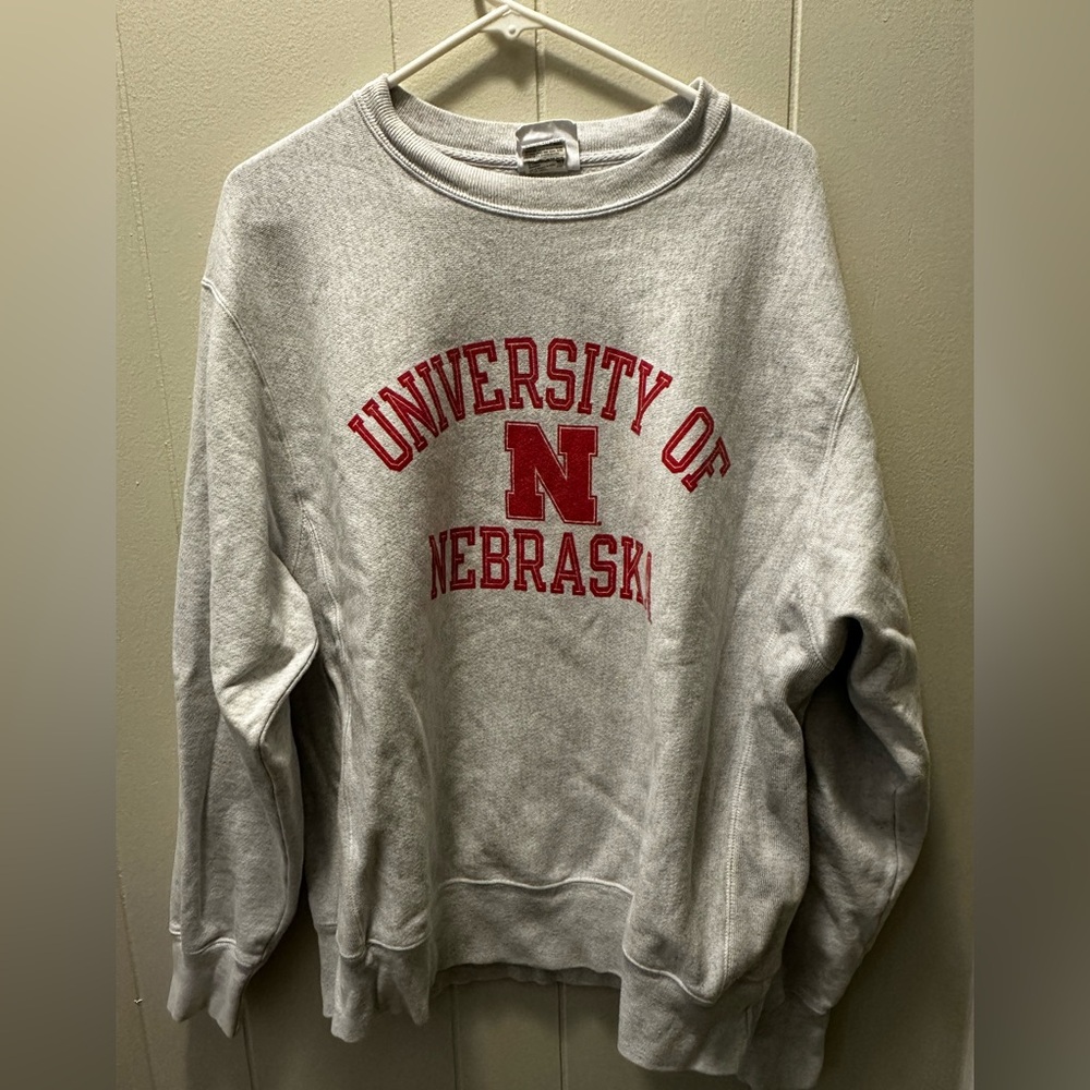 University of Nebraska Gray Sweatshirt Champions